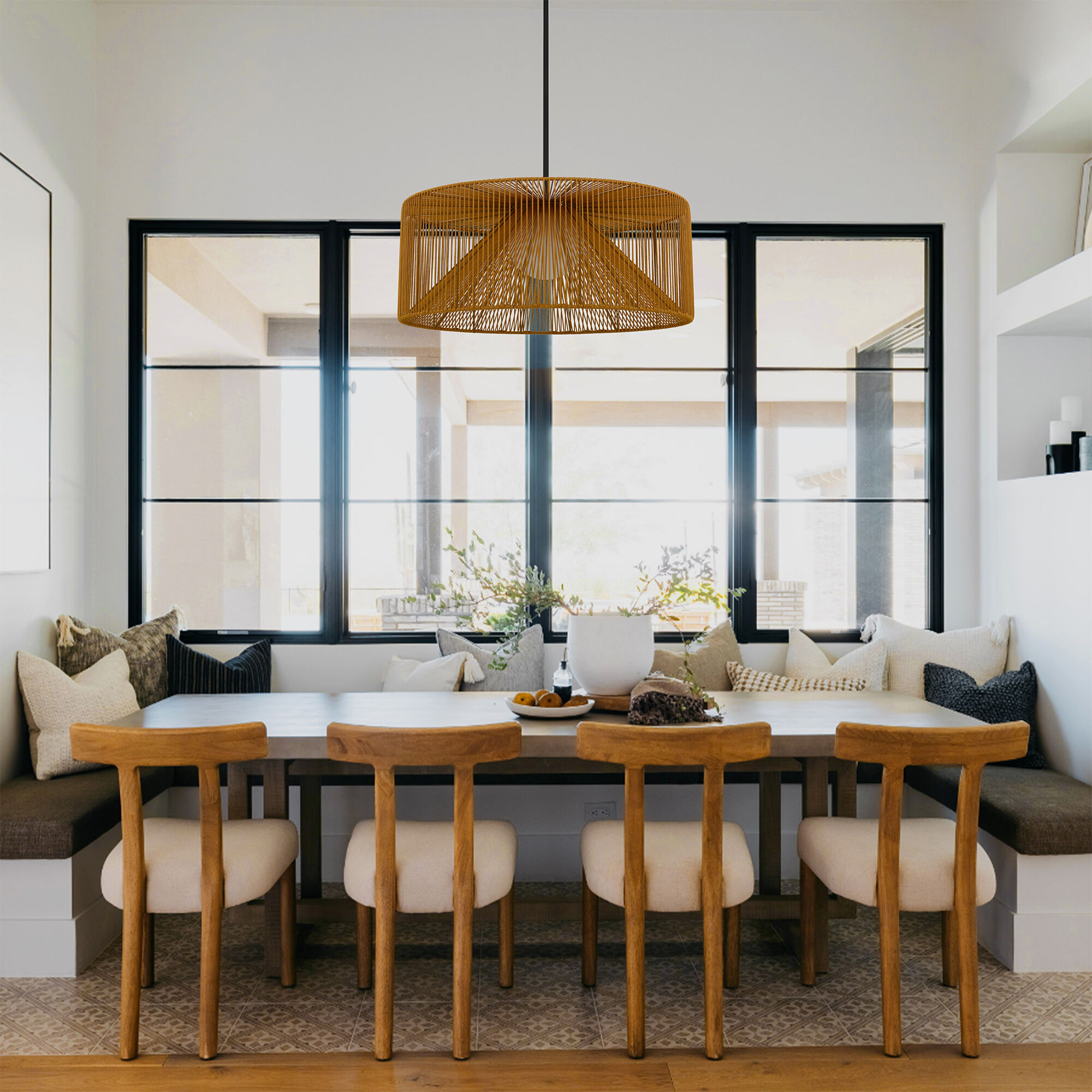 Key West LED 30 inch Sand Black Outdoor Pendant